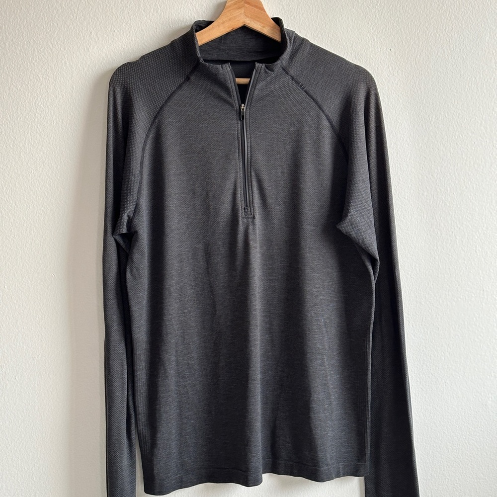 lululemon Black Metal Vent Tech Half Zip